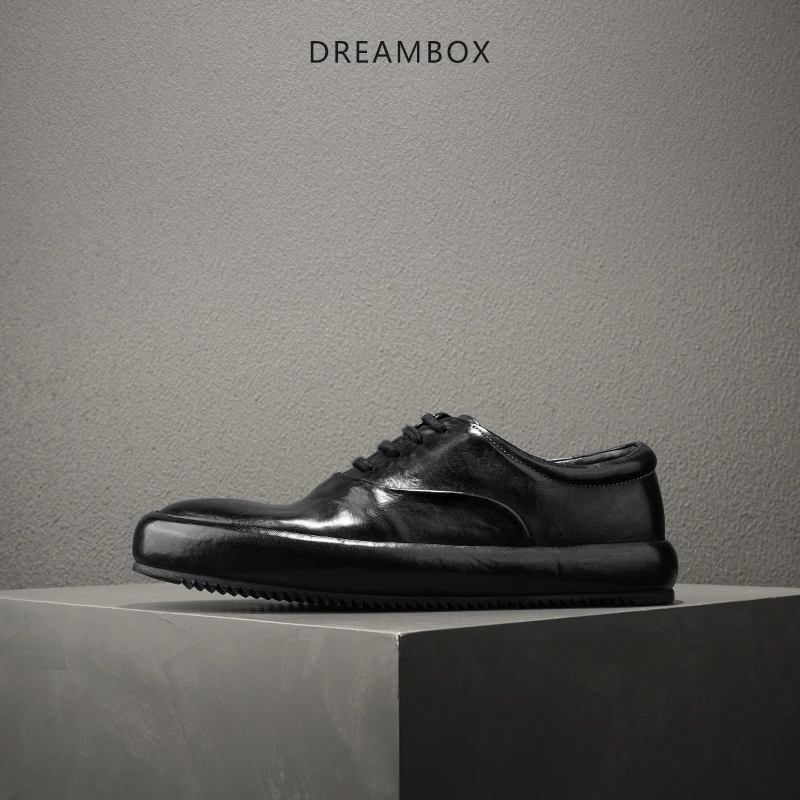 DREAMBOX钧博vibram男鞋夏季透气平底板鞋水洗马皮潮流时尚休闲鞋