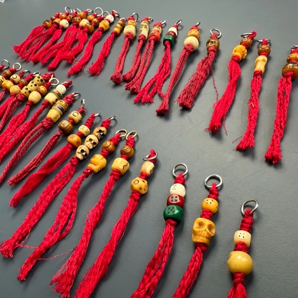 【盘塔出品】纯手工雕刻文玩配饰牛骨蜜胺搭配（多样性发其一