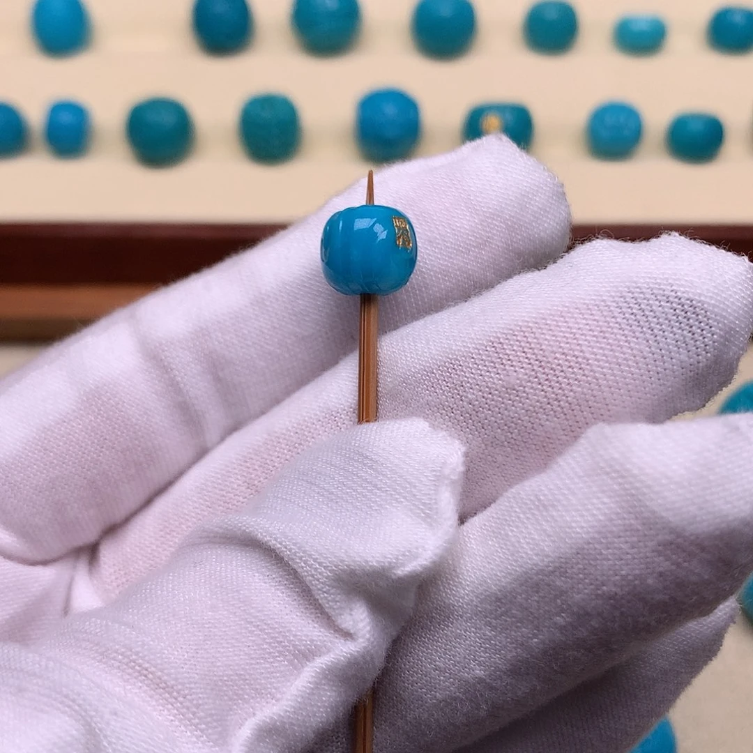 绿松石未镶嵌天然原矿绿松石博古8.9