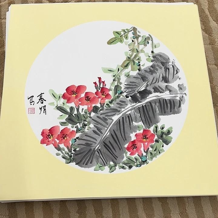 国画花鸟的翅膀是一个巨大的