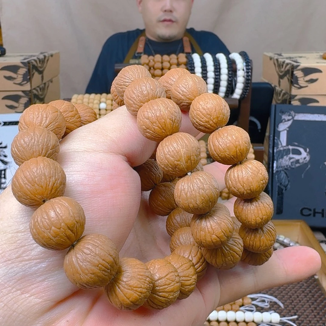 手串猴头核桃随机发货大尺寸凤羽
