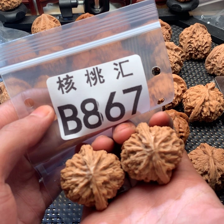 吊坠文玩核桃鱼籽纹