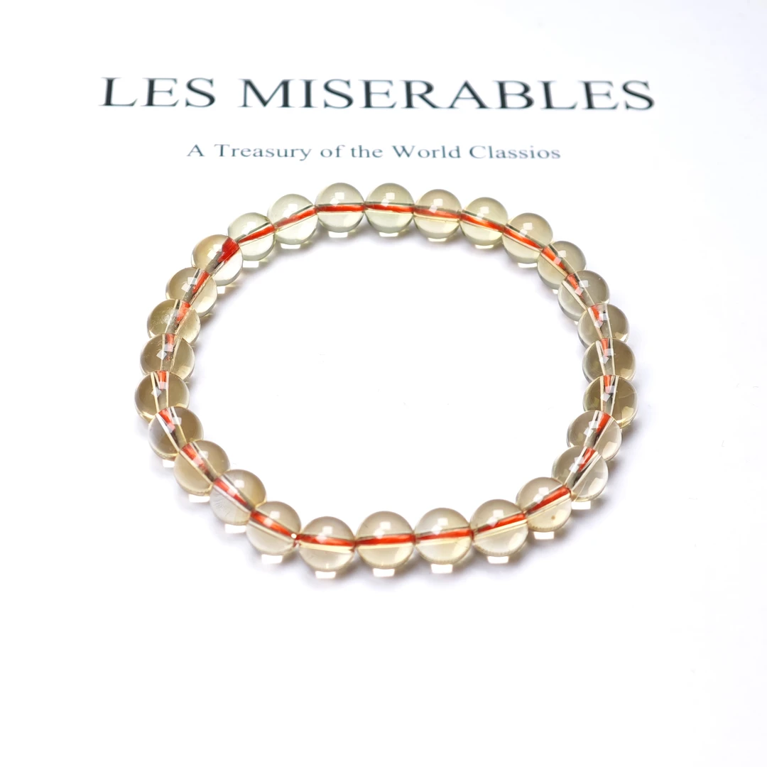 晶匠黄水晶手串6mm+ 多样性发一 简约