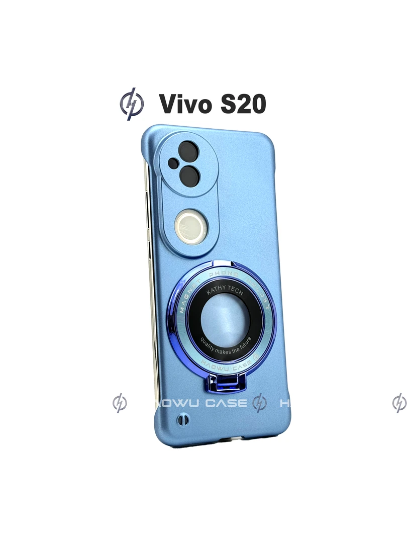 适用VIVOS20/20Pro超薄无边框支架壳抗指纹散热手机保护壳