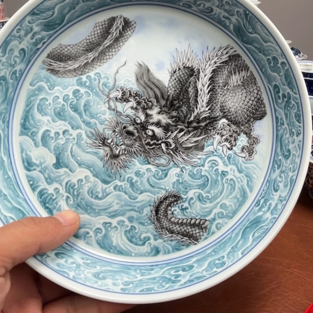 摆件陶微瑕墨龙游海壶承景德镇发货