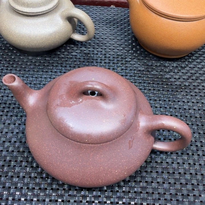 紫砂茶壶底槽清200cc汉棠石瓢特价