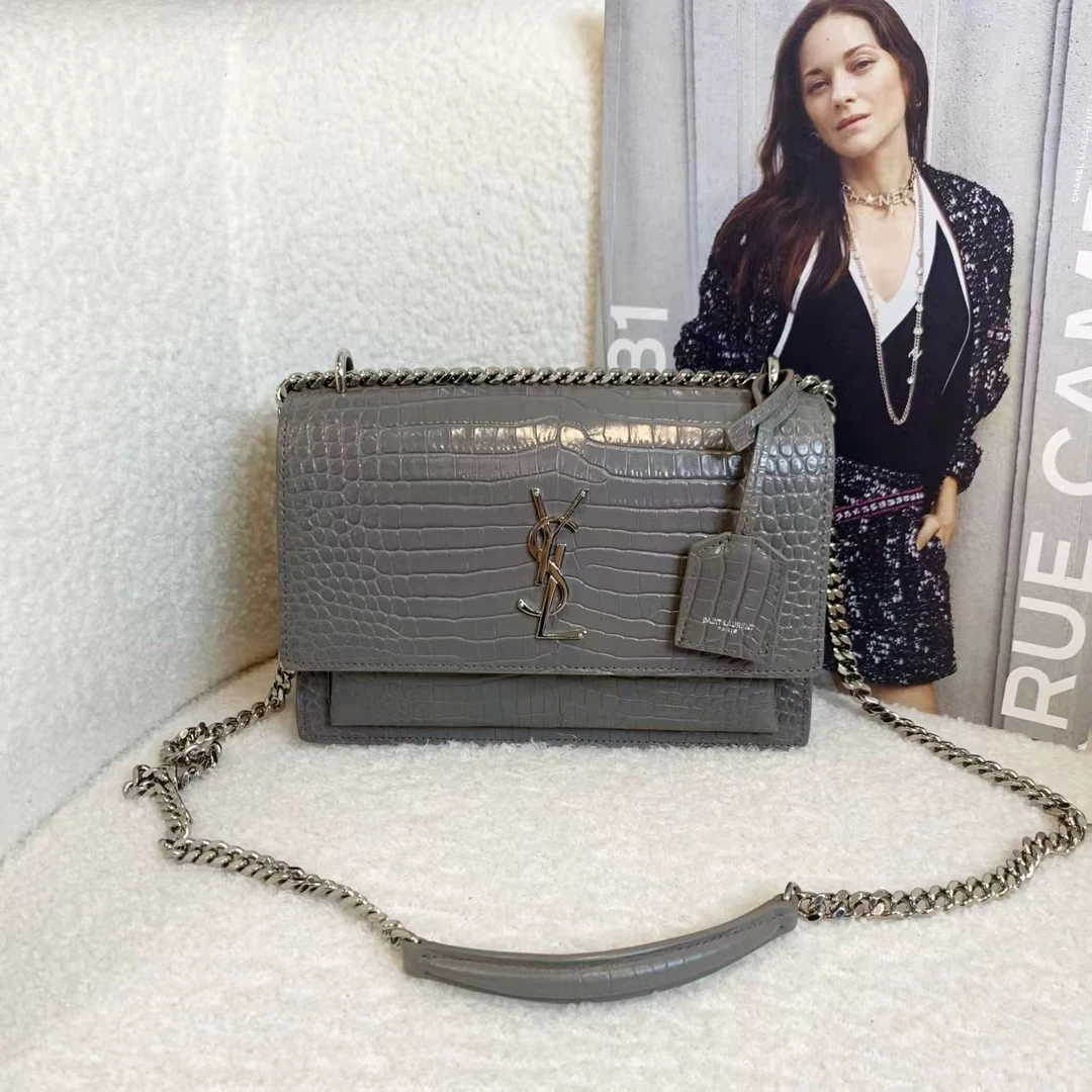 99新 YSL/圣罗兰 壹臻湘/灰色日落中号/12期免息/ 49509262