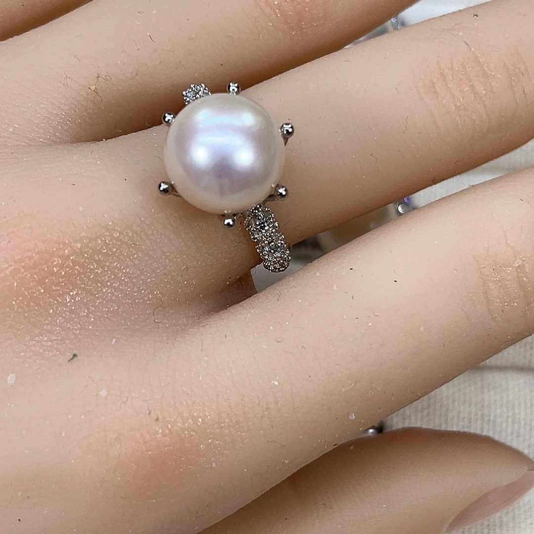 大****颈饰淡水珍珠银S925镶嵌