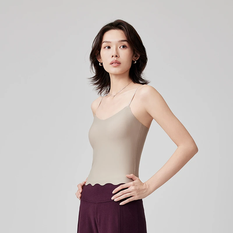 Amore Lntimo波浪底摆七分背心 B5544