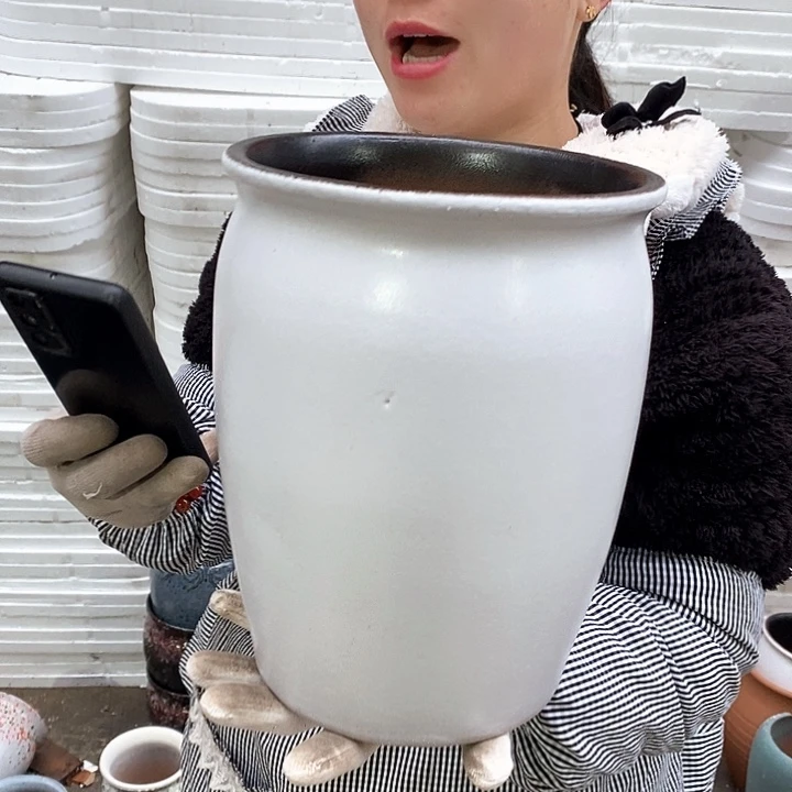 红泥花盆正品口20高25