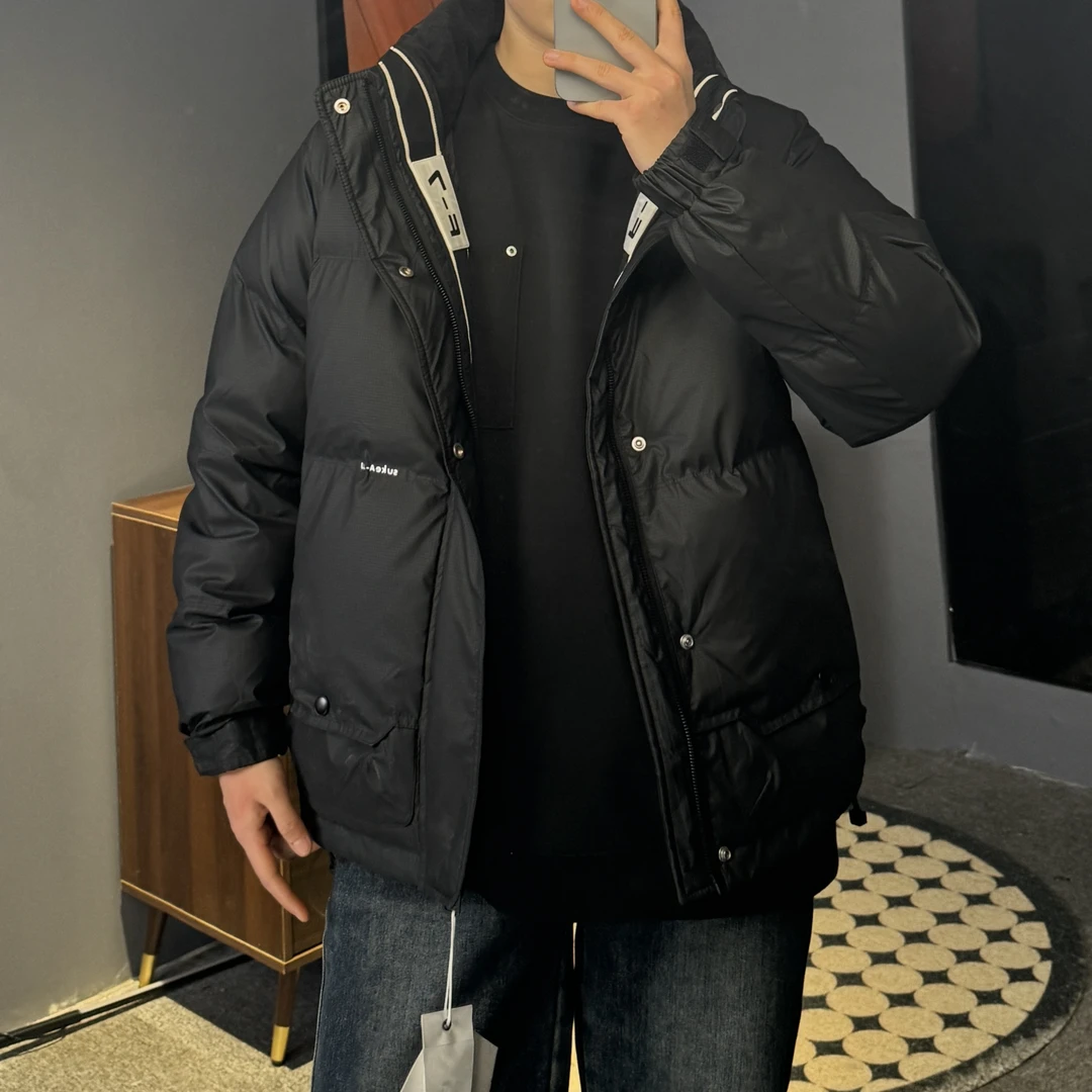 8612冬季新款加厚外套保暖防寒男装休闲防风轻薄潮流百搭上衣