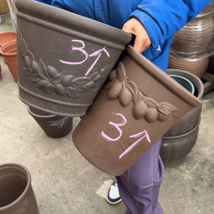 花盆紫砂口25高31口30高25六只