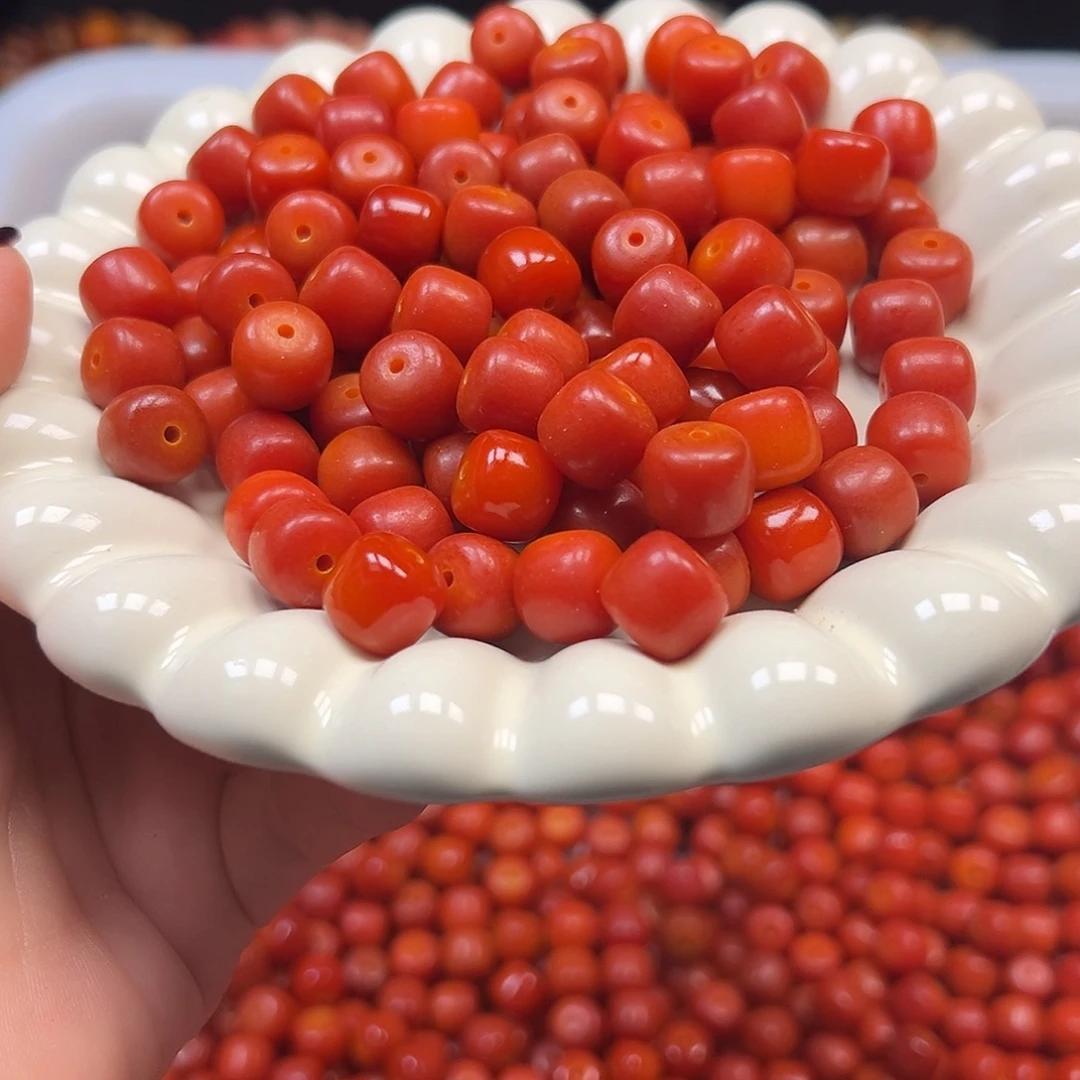 菩提根/象牙果手串卡12手修正桶金橘500颗