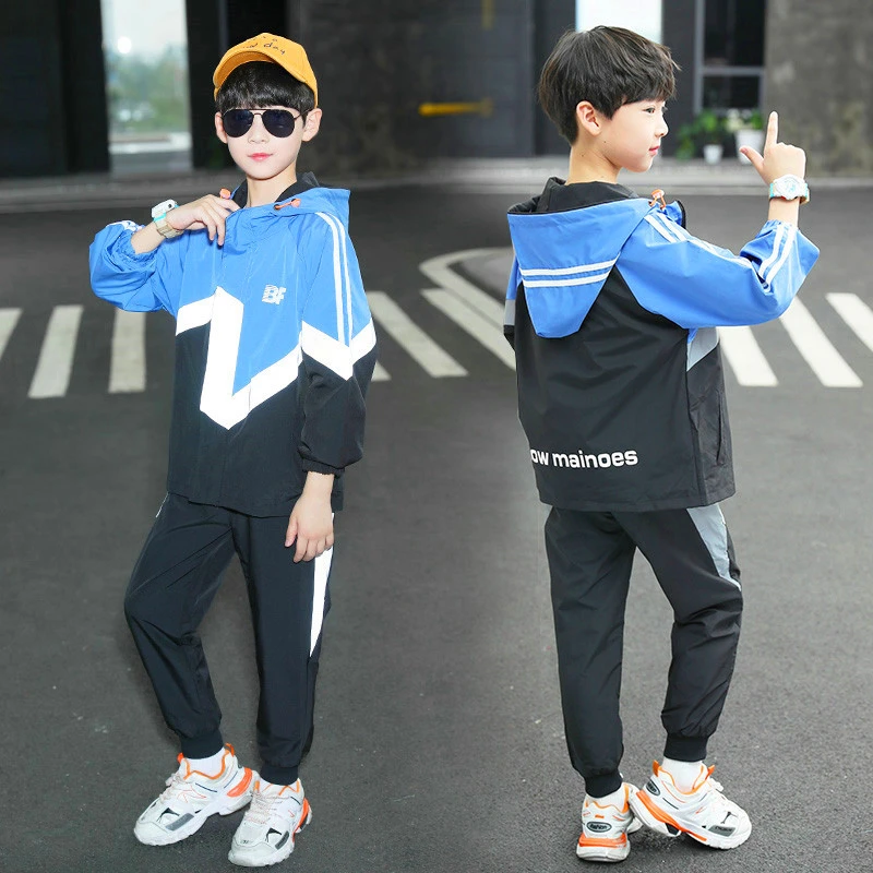 男童春装套装2025新款中大儿童男孩春秋季洋气衣服运动帅气时髦潮