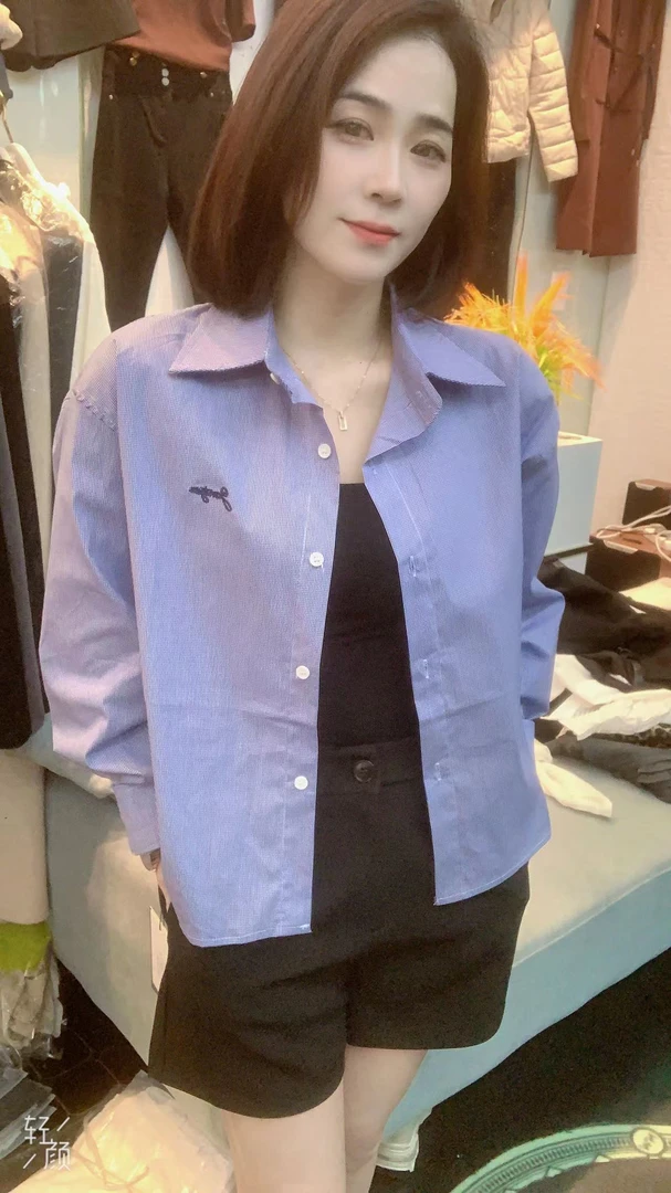 清新小众设计感长袖衬衫女2025秋季新款休闲百搭减龄气质防晒上衣