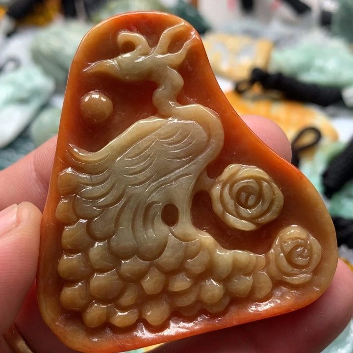 翡翠未镶嵌颈饰保真天然a货翡翠