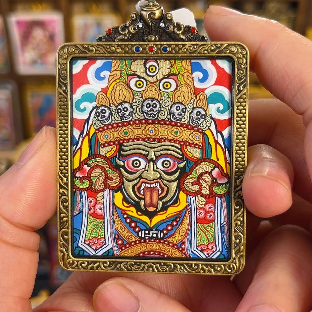 青海热贡手绘扎基老师