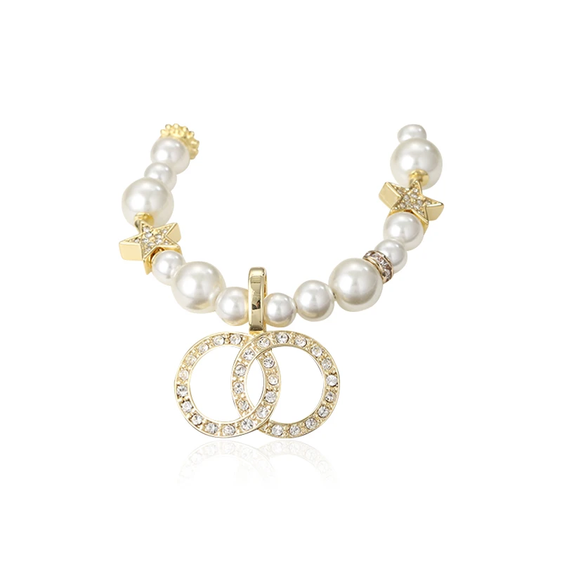 铜合金项链 星星珠珠公主链-9576