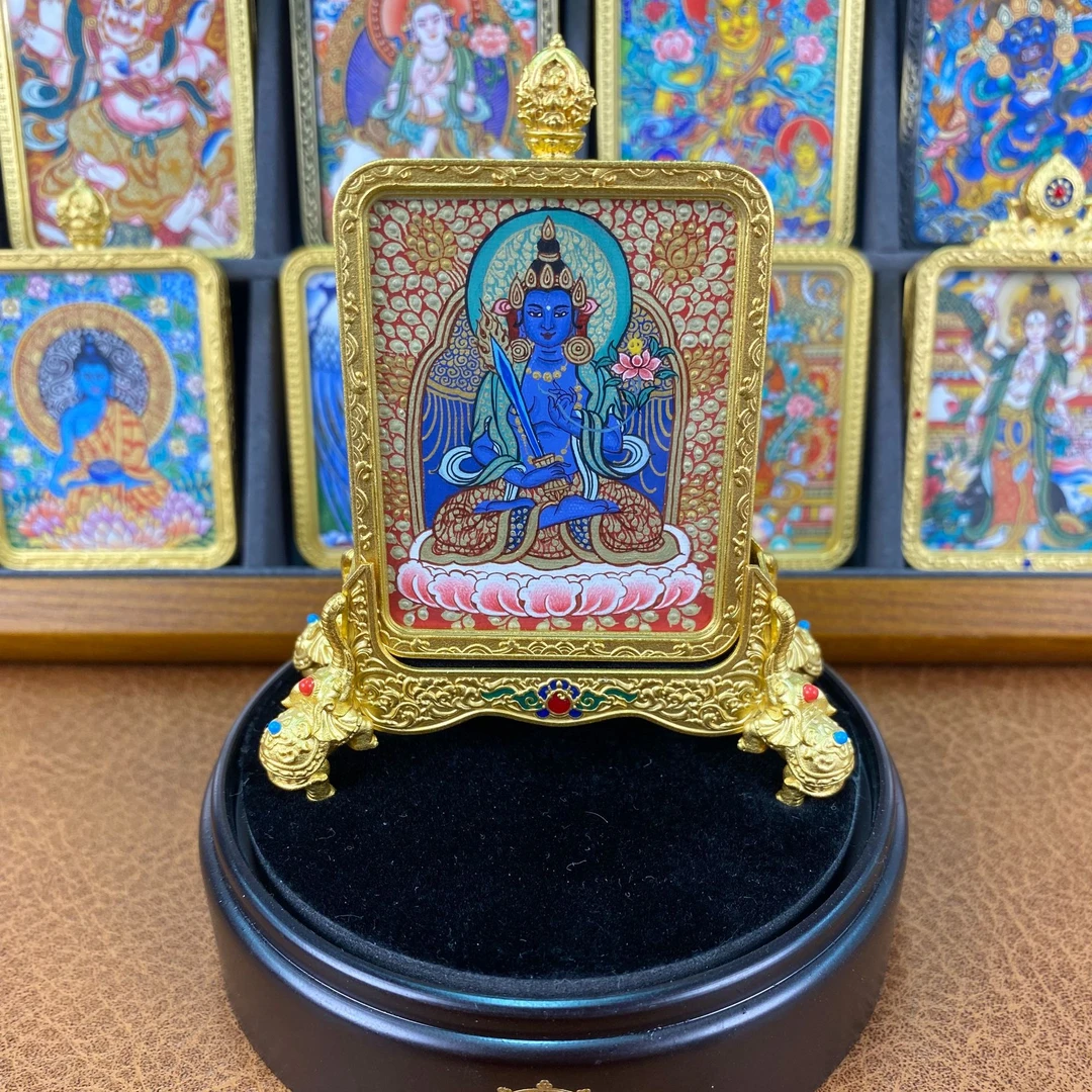 热贡纯手绘唐卡 虚空藏菩萨  一物一图