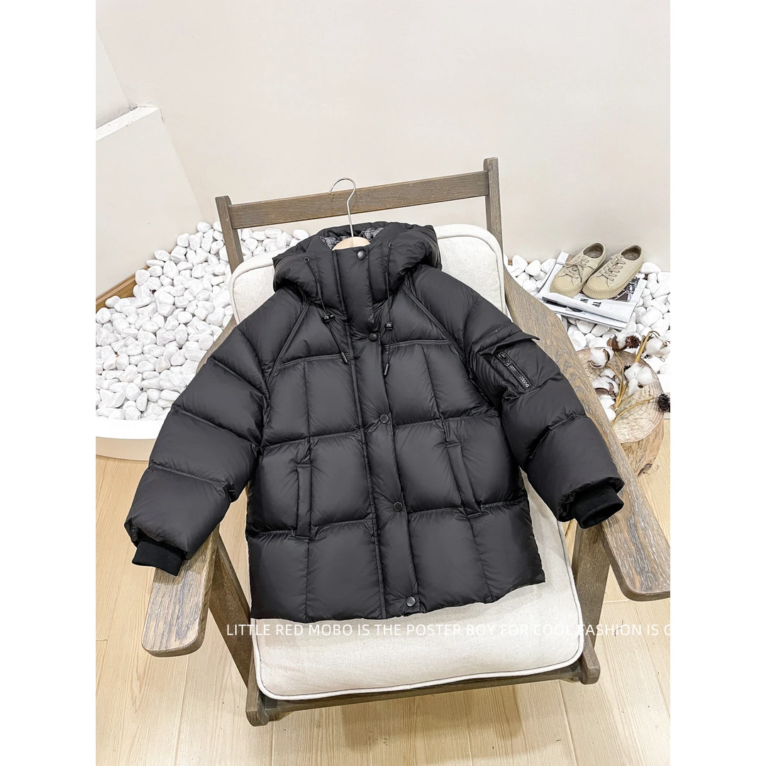 【12月9新款】童装男儿童90白鸭羽绒服2025冬款外套MMY841622-1
