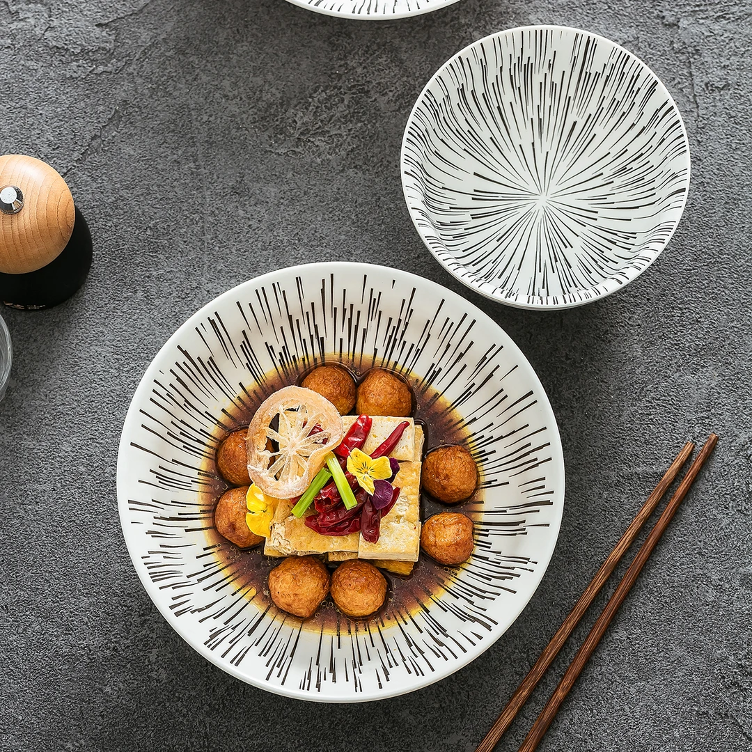 德化白瓷餐具2025年新款高级感精致的轻奢创意家用的陶瓷盘子菜盘