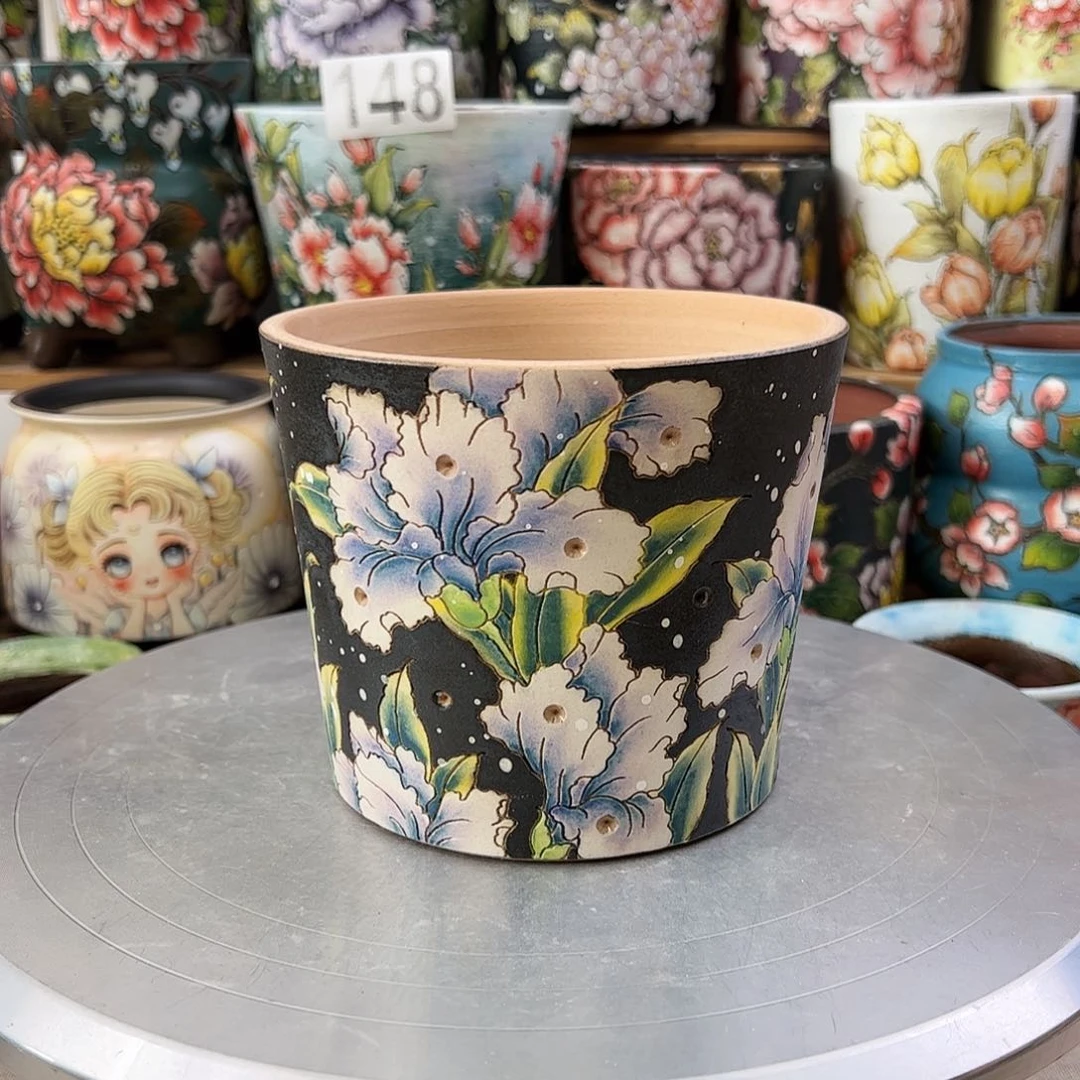 景德镇陶瓷花盆景德镇陶瓷花盆