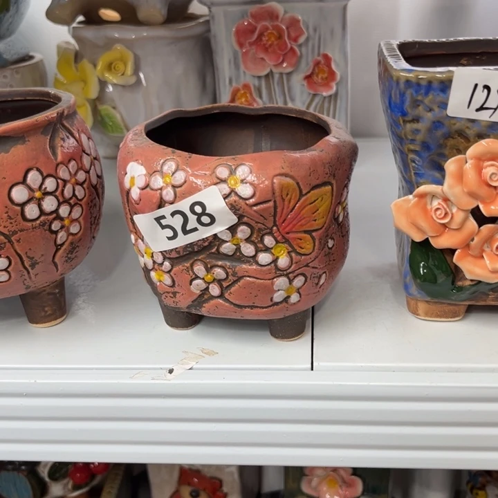 紫砂花盆粗陶材质多肉花盆