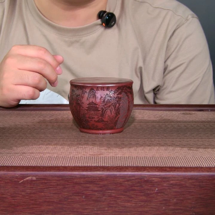 茶杯紫砂高货放漏