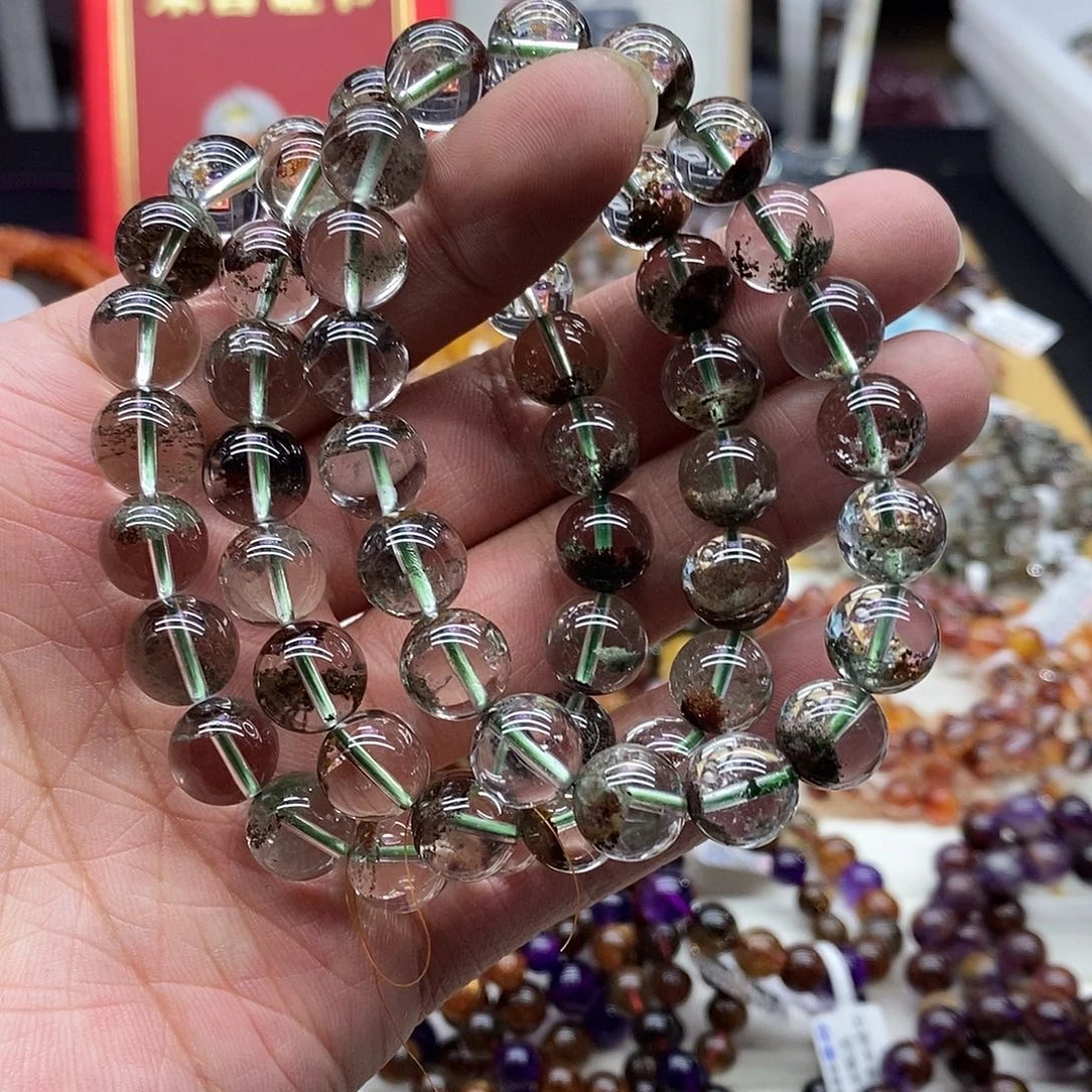 水晶手链未镶嵌多样性发货发一条