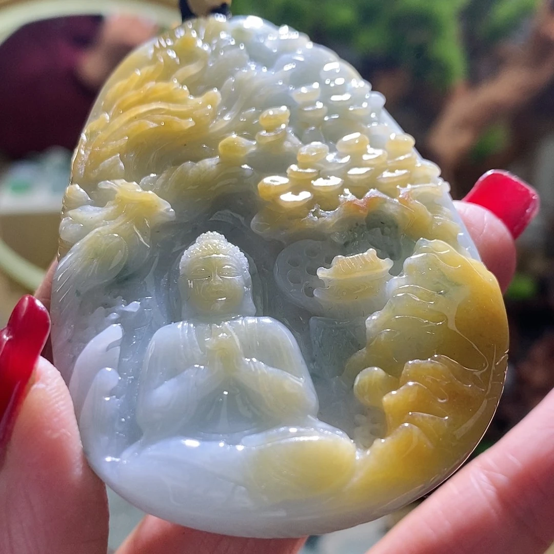 【闪购商品】翡翠颈饰未镶嵌大日