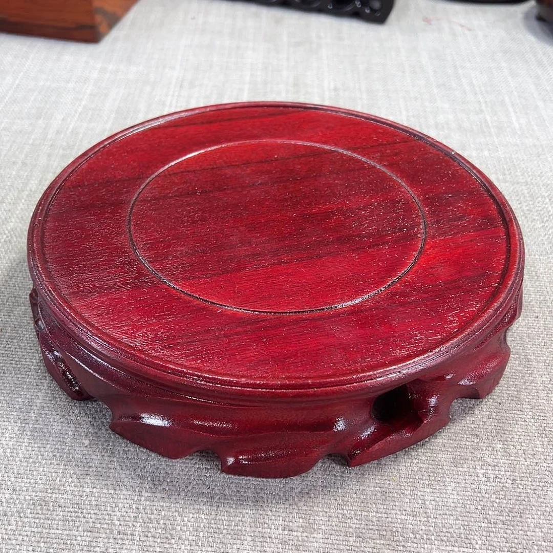 红木底座精雕工艺品