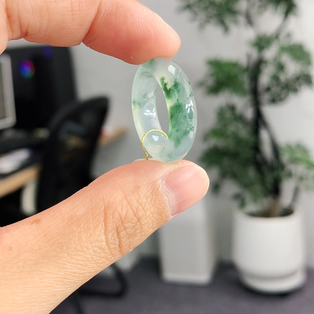 翡翠未镶嵌戒指12-13号