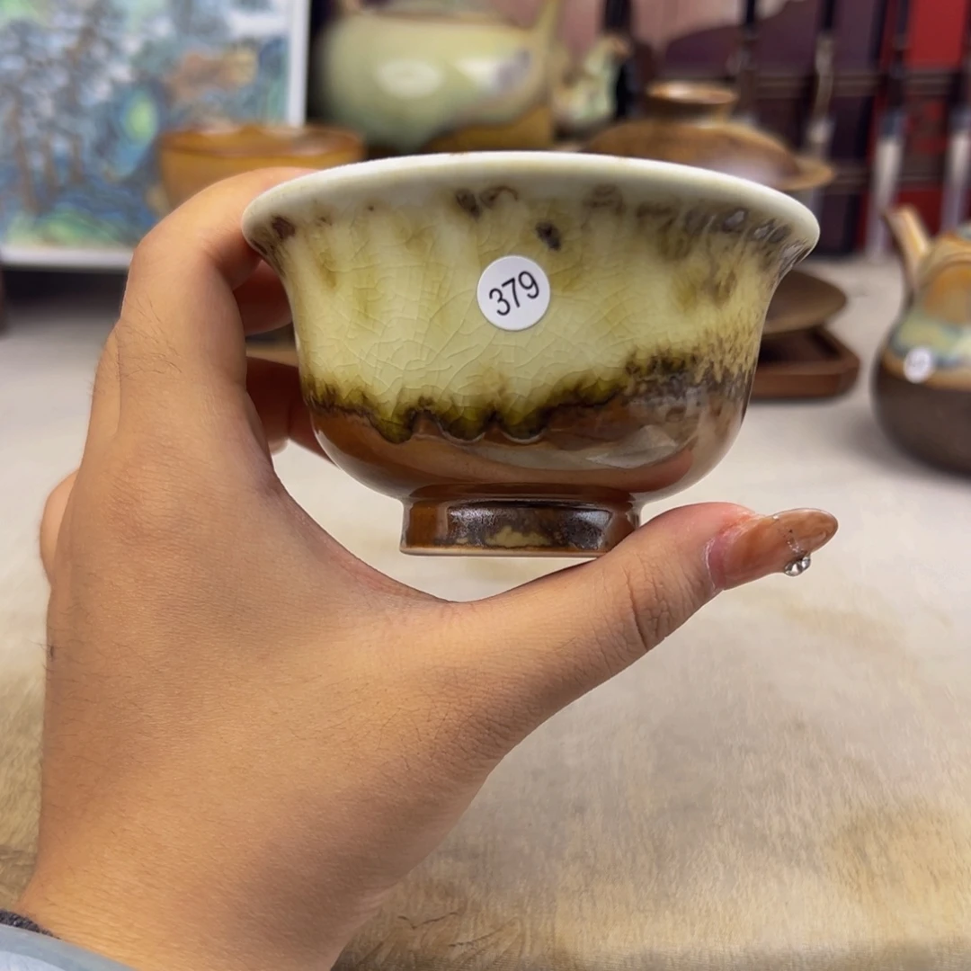 杯纯手工柴烧主人杯