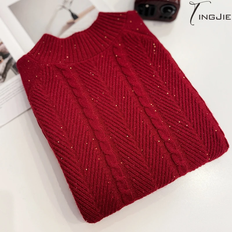 B634长袖上衣针织毛衣上衣女