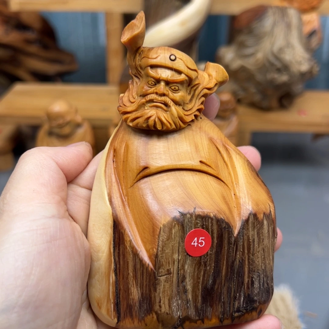 洛***丹木崖柏木摆件手把件
