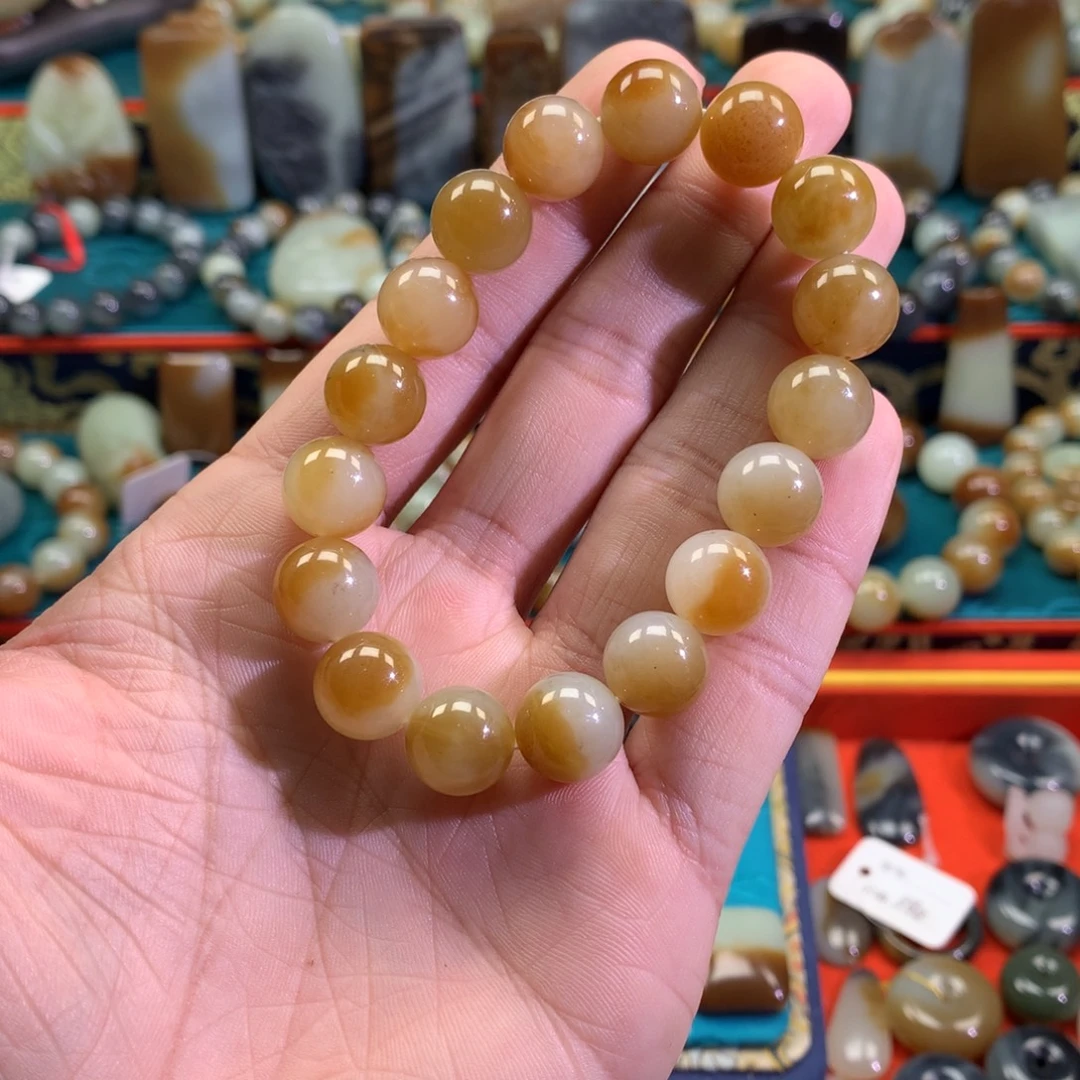 和田玉（糖玉）未镶嵌手链福利品不退不换