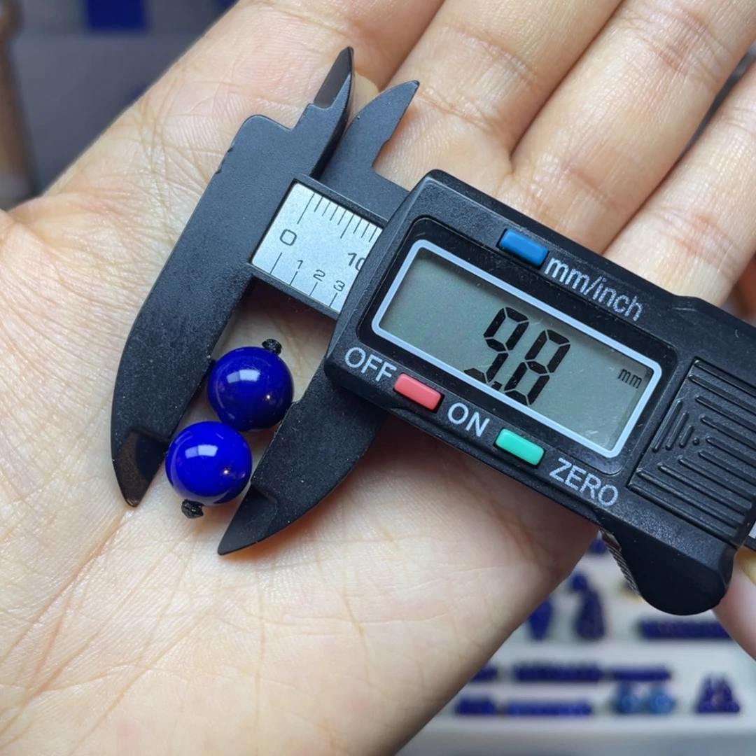 青金石未镶嵌9mm单珠配饰