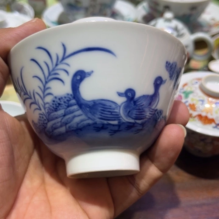 纯手绘精品盖碗杯