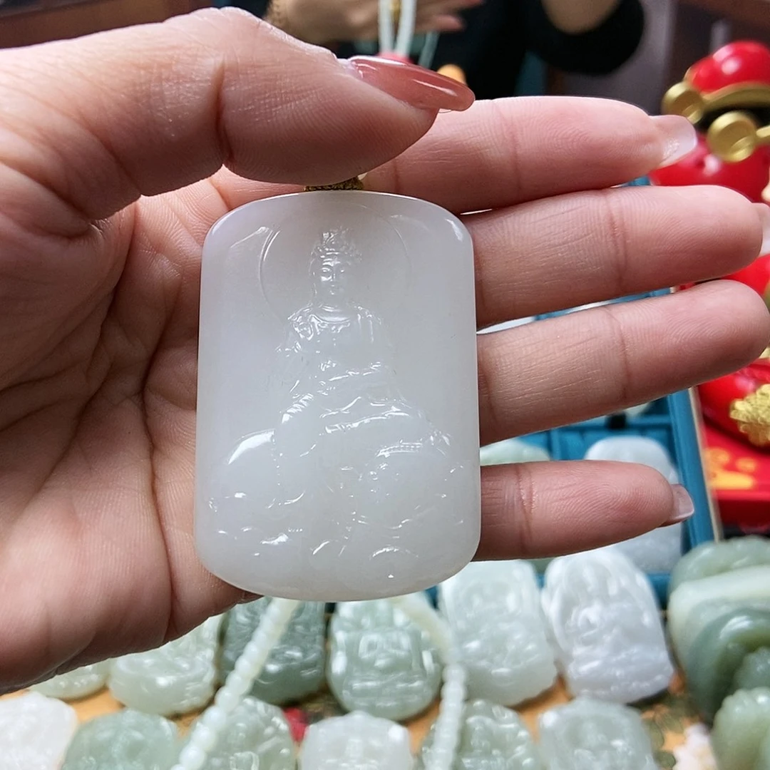 和田玉颈饰未镶嵌阳***好