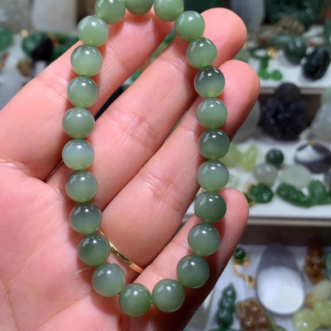未镶嵌手串和田玉细**流