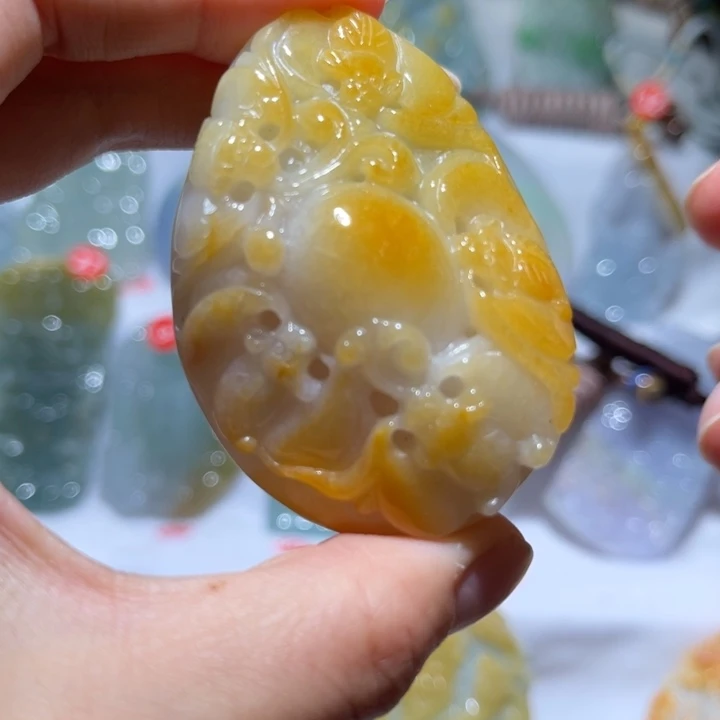 翡翠未镶嵌吊坠(不含链)