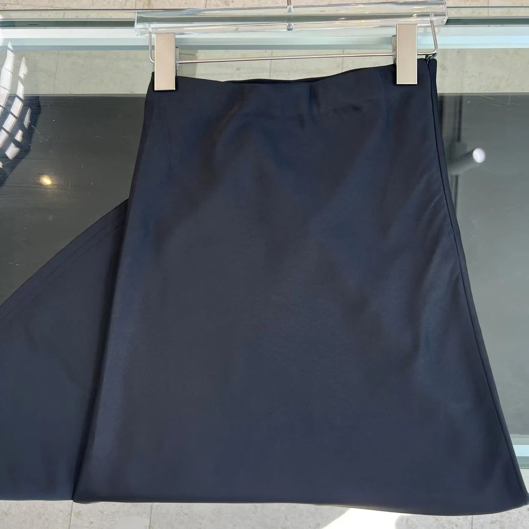 【绘梦织】法式高腰鱼尾裙复古时尚纯色气质显瘦半身裙女9375