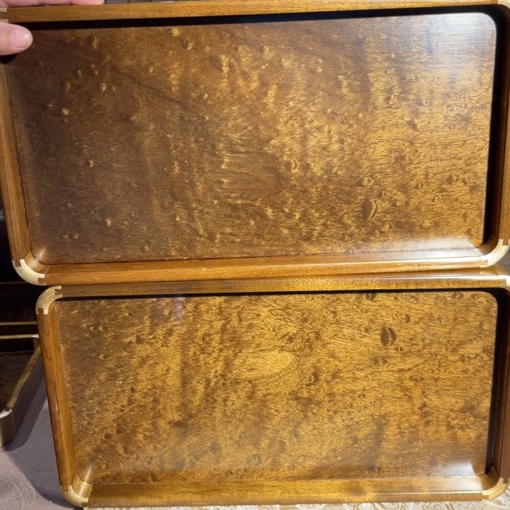 金丝楠蒲**生金丝楠木文盘