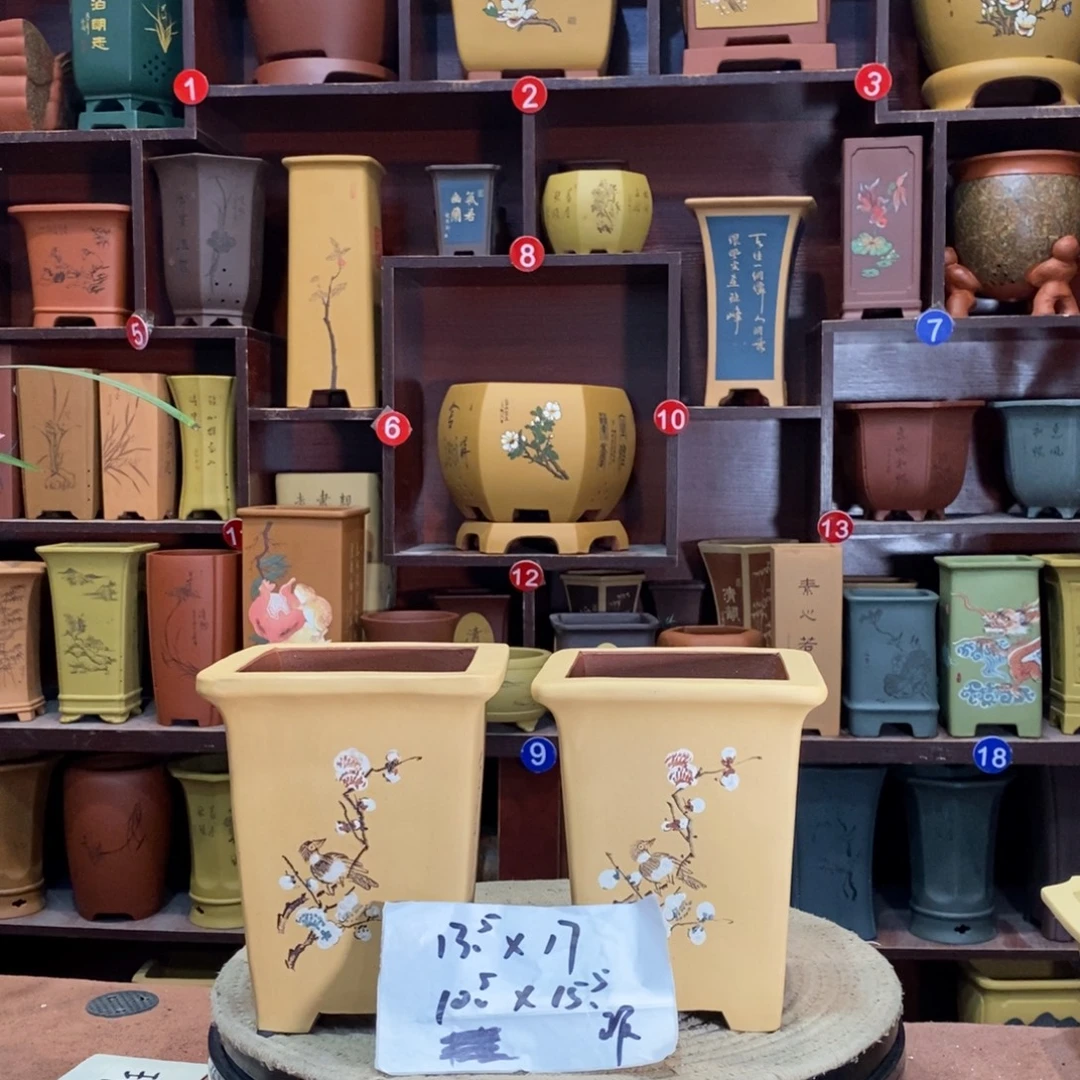 紫砂花盆紫砂花盆