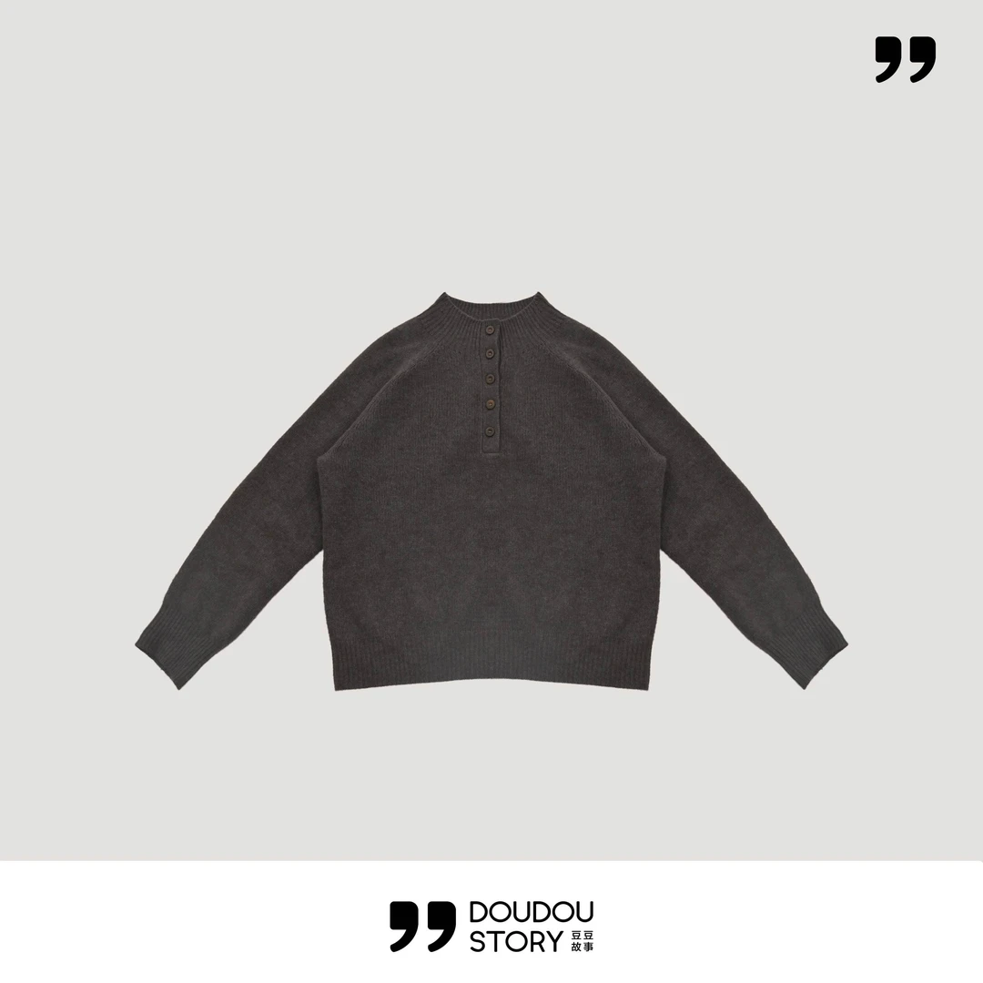 HALUNGLE/海伦格丽  3117  时尚杂灰色休闲羊毛针织毛衫dy