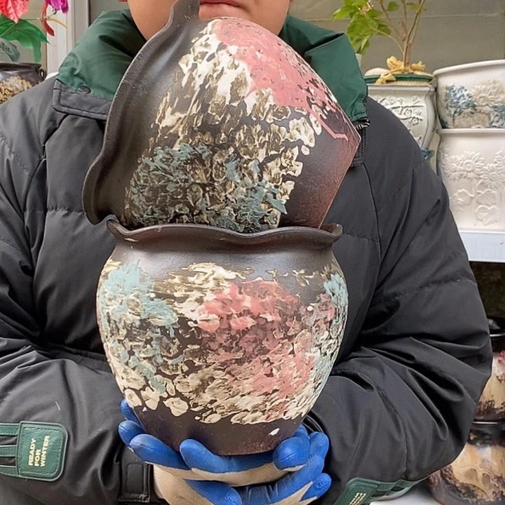 花盆紫砂口20高18福利