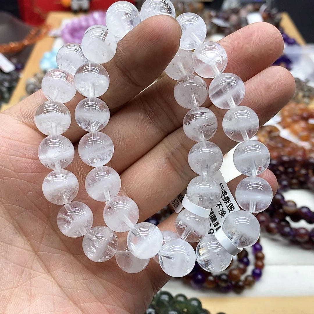 水晶手链未镶嵌多样性发货发一条