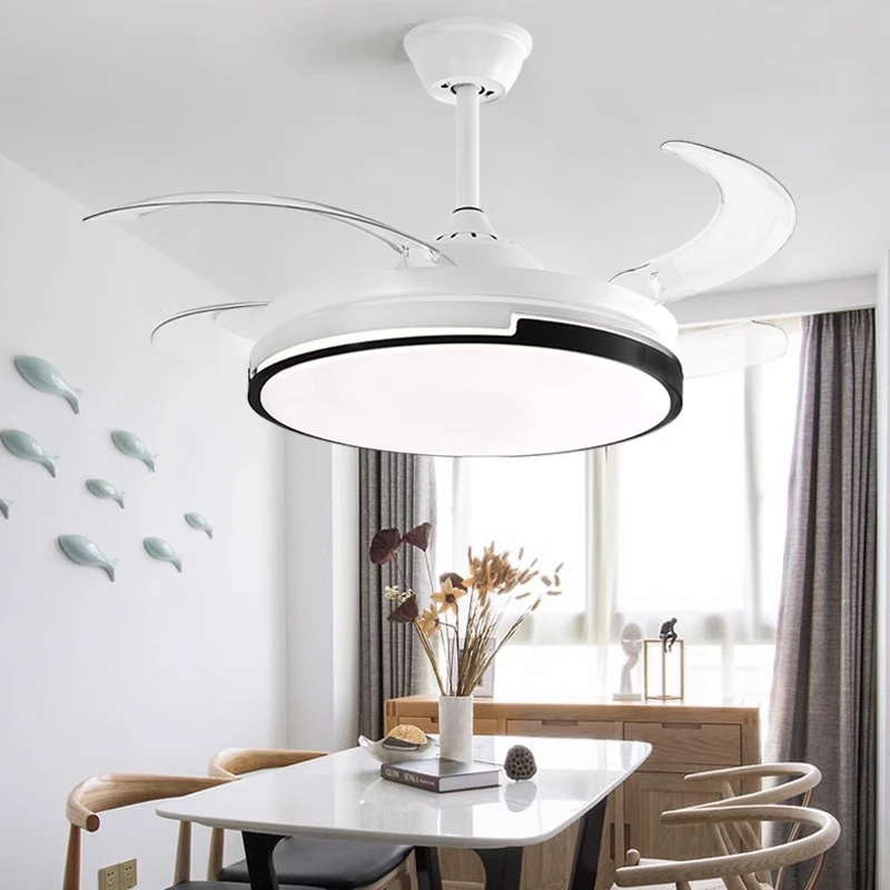 2025新款餐厅风扇灯电机大风力现代简约卧室吸顶灯灯饰卧室风扇灯