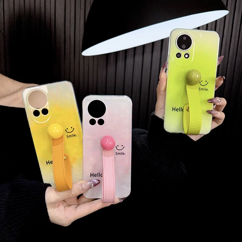 适用华为nova12手机壳新款nova12pro套nova12ultra贝壳纹笑脸女款