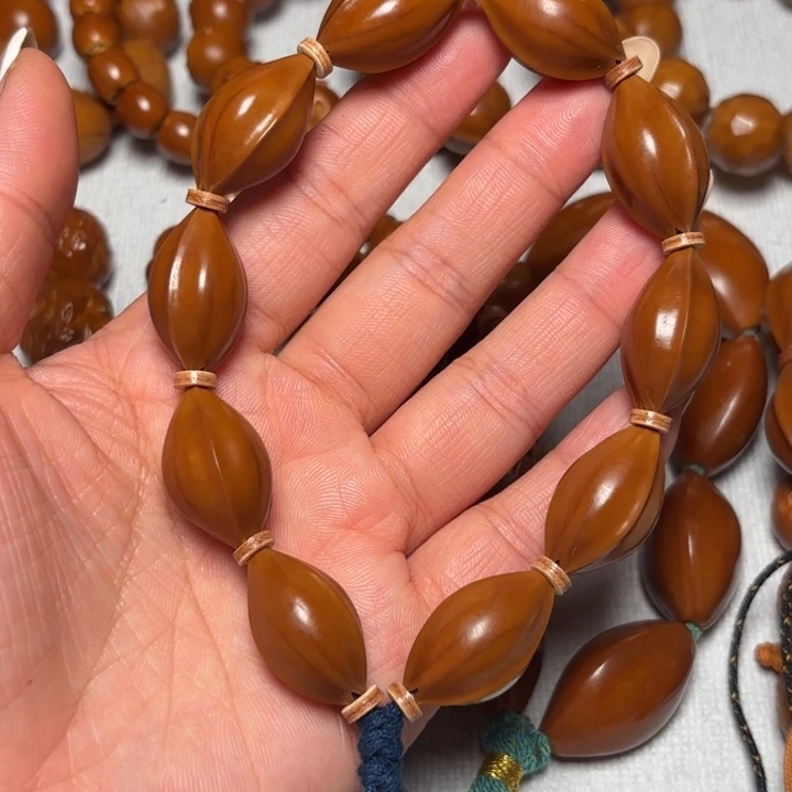 暗***了手串/手链橄榄核三面佛➕金瓜子